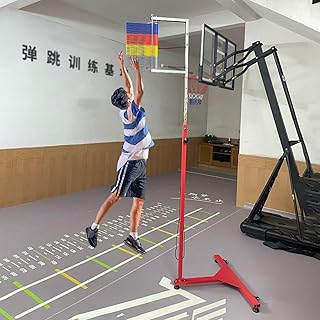 MUSNOW Standing Vertical Jump Tester for Basketball, Heavy Duty Bounce Measuring Device Assessment Stick Pole, Volleyball Jump Trainer Equipment