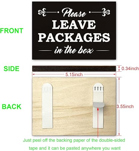 Miniatura 2 de PMA020 - Letrero de advertencia para la casa uso para la oficina en casa o negocios para puerta delantera entrada de apartamento decoración de pared