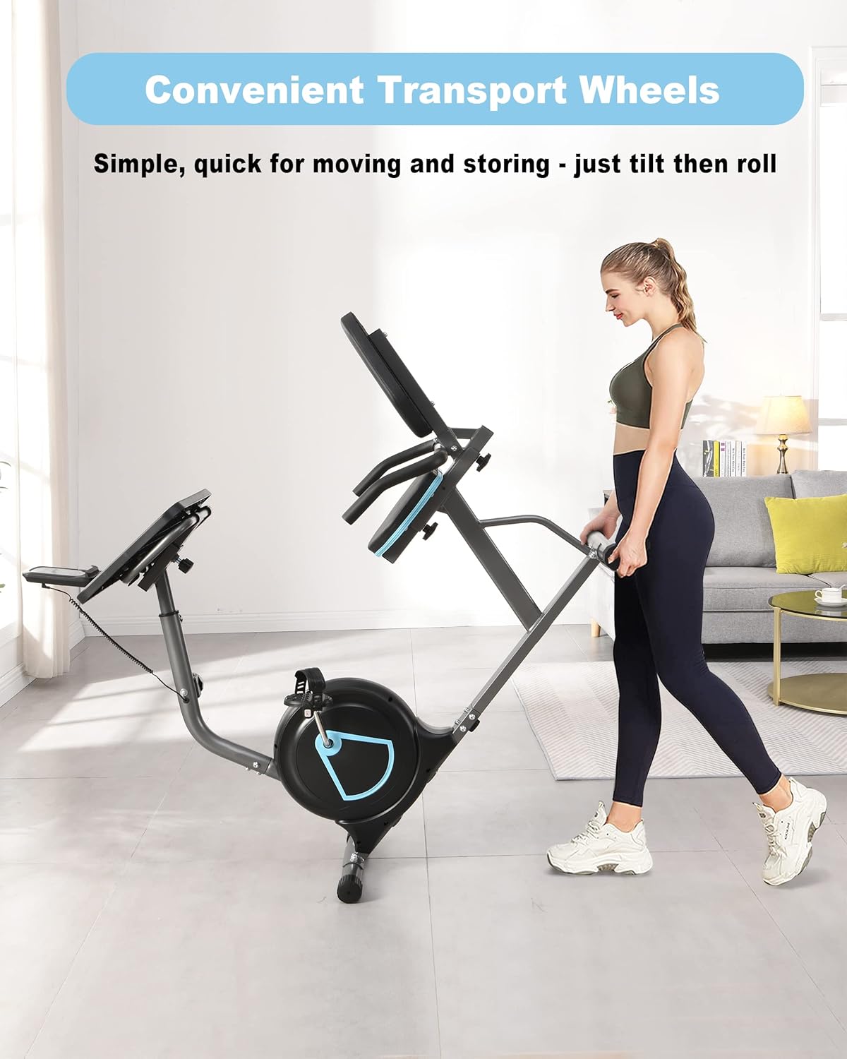 Buy Recumbent Exercise Bike Stationary Bike with Large