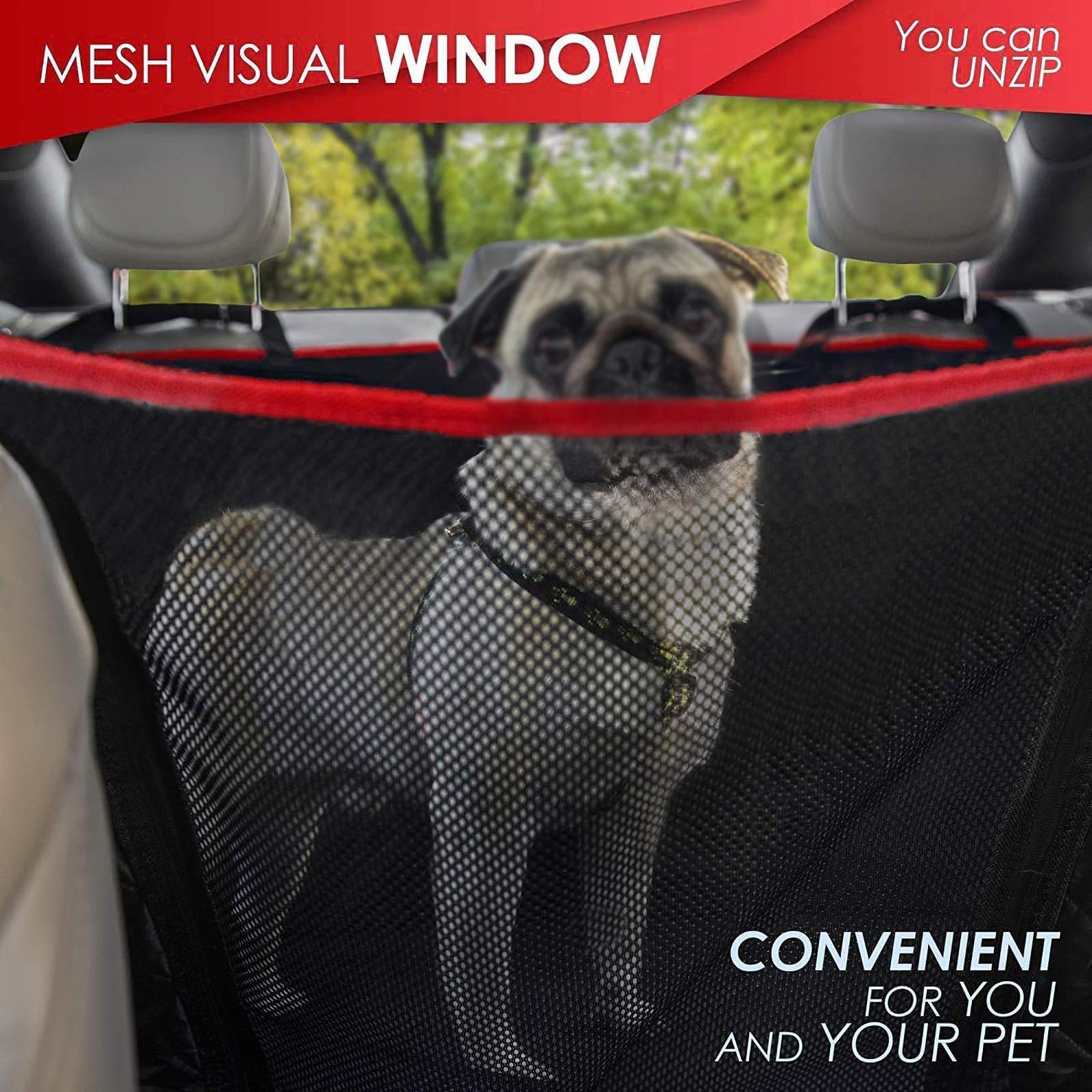 Funda del Asiento del automóvil para Perros, para Ford Kuga Titanium 2010-2025 Coche Cubierta de Asiento para Mascota Impermeable Protector Coche