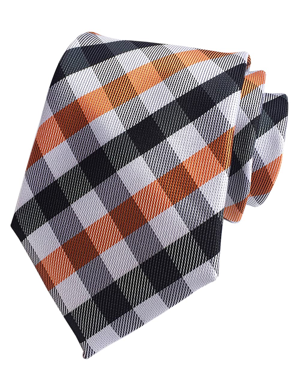 GUSLESON 3.15"(8cm) Fashion Striped PaisleyTies Mens Plaid Flower Necktie for Wedding