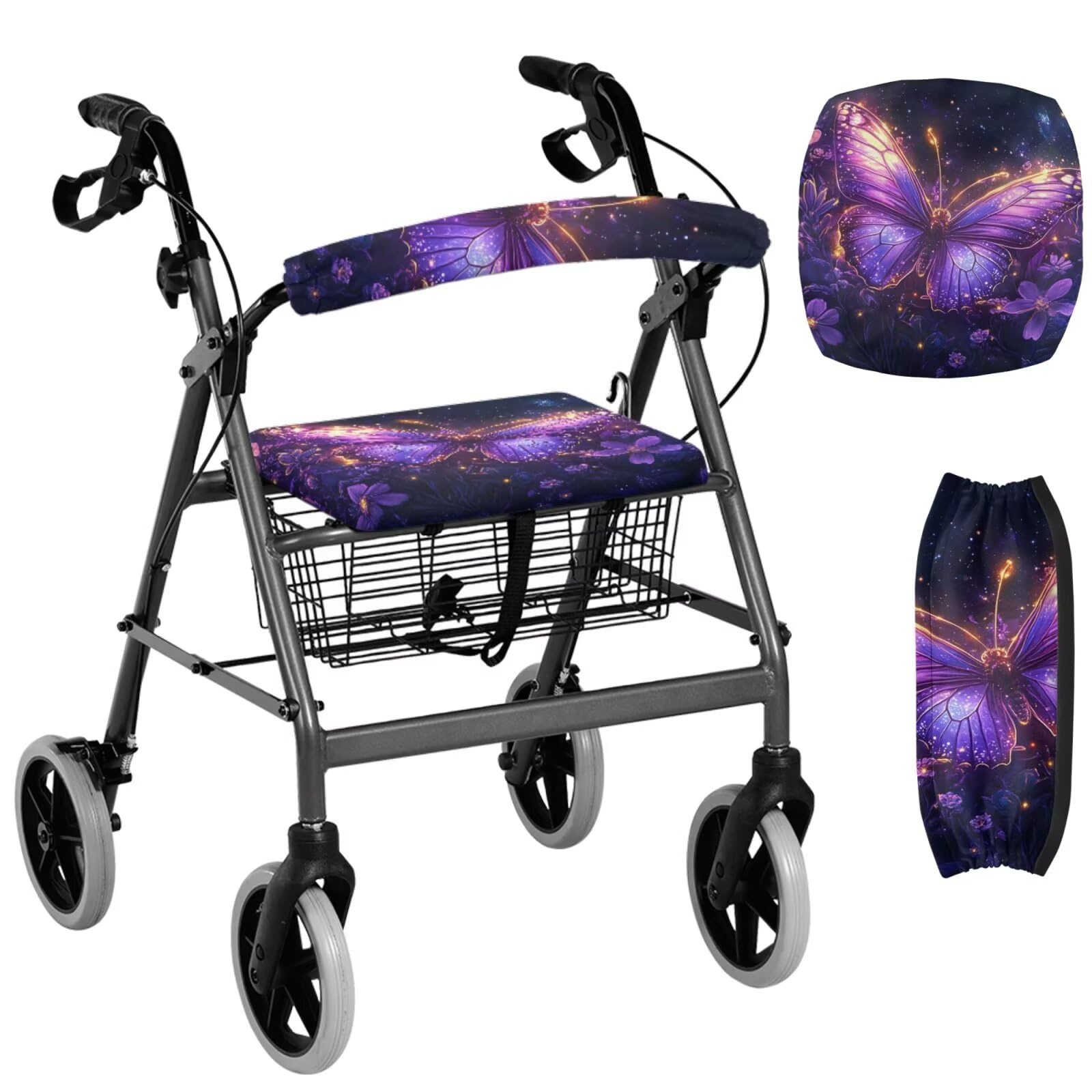Rollator Seat Covers - Butterfly Design -10 Rollator Seat Covers - Butterfly Design -10