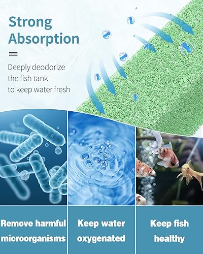Miniatura 4 de Pawfly 6 almohadillas de filtro de eliminación de fosfato para Aqueon QuietFlow LED PRO filtro de energía de acuario modelo 20 y 75 mini esponja