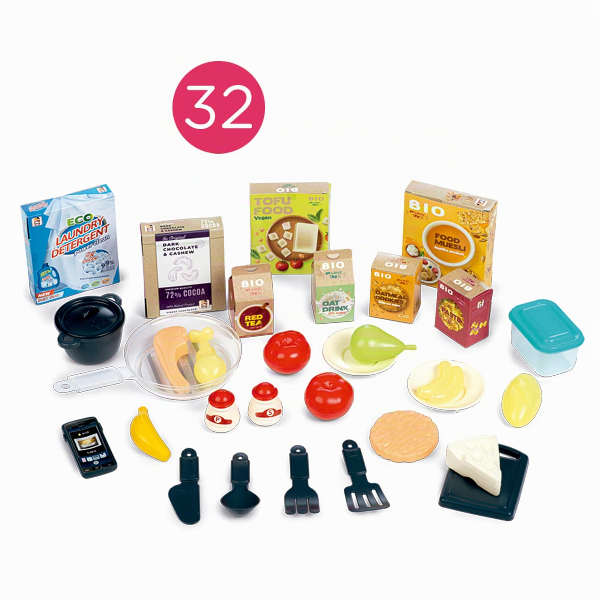Chicos - Cucina per Bambini | Deli Cucina 2 in 1 con Luci LED e Suoni | Accessori Fotocromatici | Fornello Trasformabile in Barbecue | A partire da 3 anni (85104)