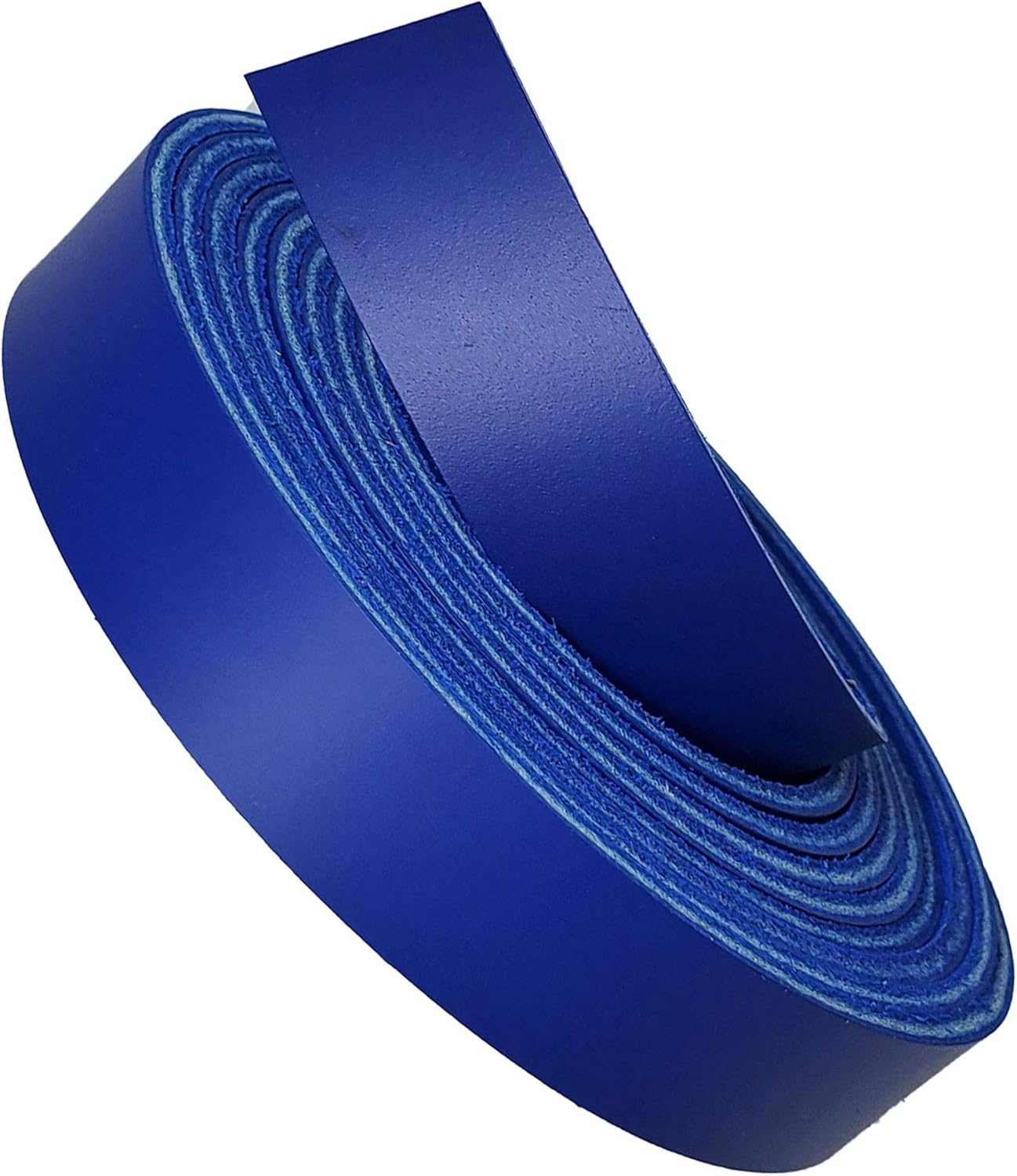 Leather Strips Royal Blue 3/4 Inch Wide Latigo Leather