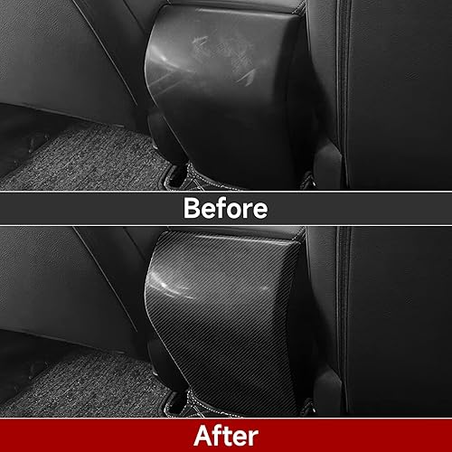 Miniatura 173 de Car Central Armrest Box Cover Decals for 2022 2023 2024 2025 Honda Civic 11th Gen Accessories ABS Carbon Fiber Interior Stickers