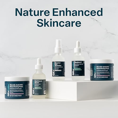 Miniatura 9 de Almohadillas de rejuvenecimiento del 20 de ácido glicólico para cara y cuerpo con vitaminas B5 C y E té verde caléndula alantoína exfolian la piel