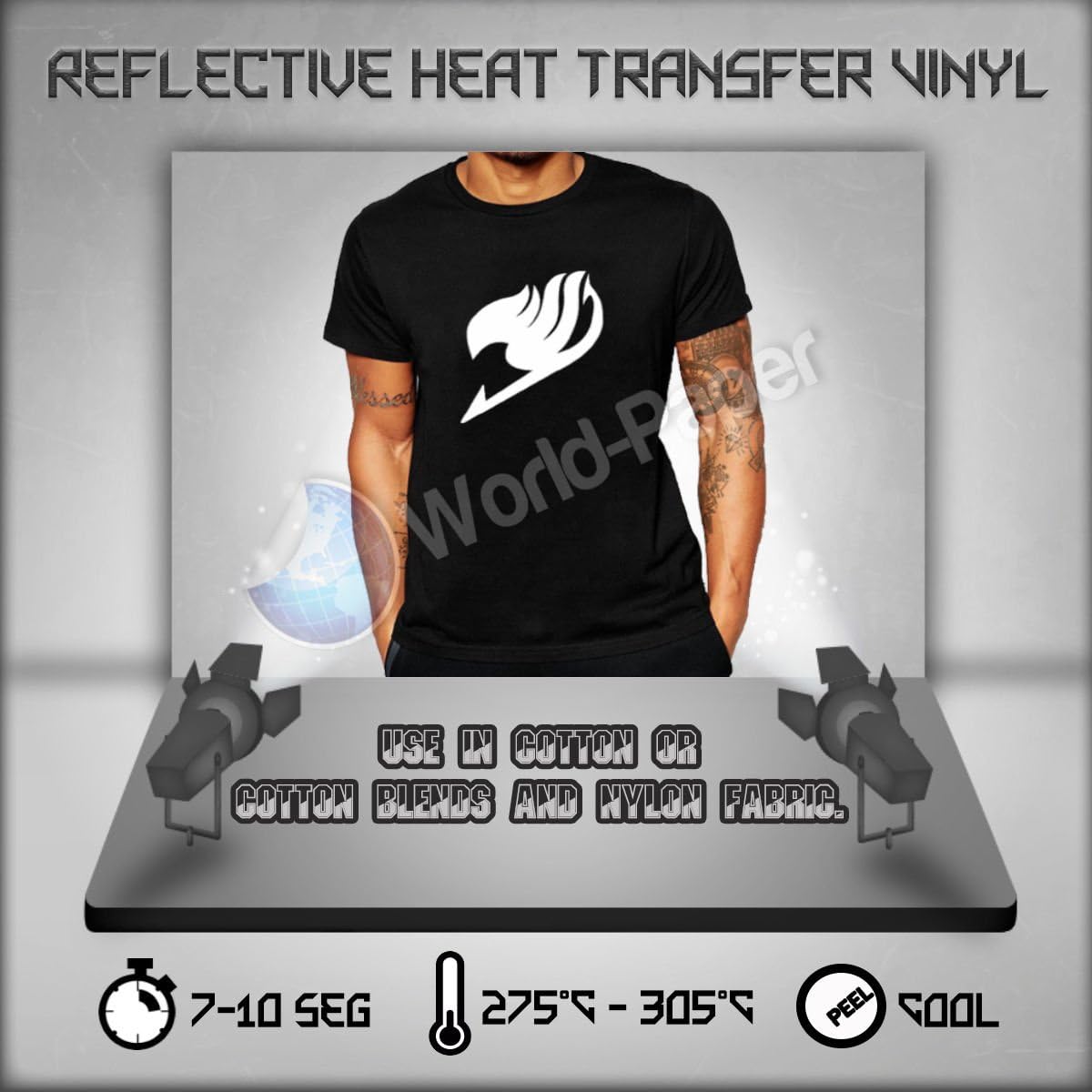 Reflective HTV Heat Transfer Vinyl 20" Roll (5 Yards)