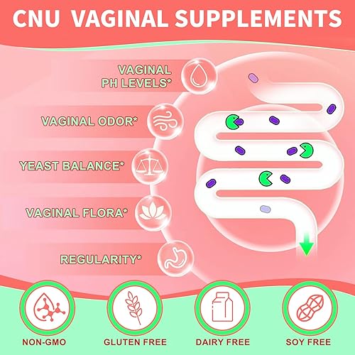 Miniatura 3 de Ruolai Equilibrio de pH vaginal y prebióticos para mujeres con Lactobacillus - Promueve la flora vaginal saludable y el olor vaginal, 60 unidades