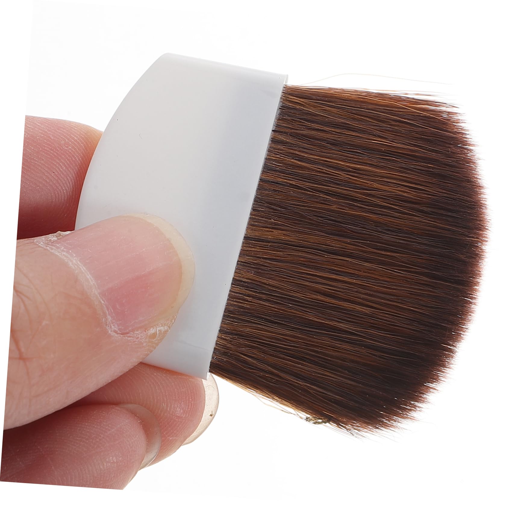 Gatuida Pinceau à Blush Professionnel, 2 Pièces, Poils Doux en Crin de Cheval, Manche en Plastique, Blanc et Noir, pour Maquillage Visage
