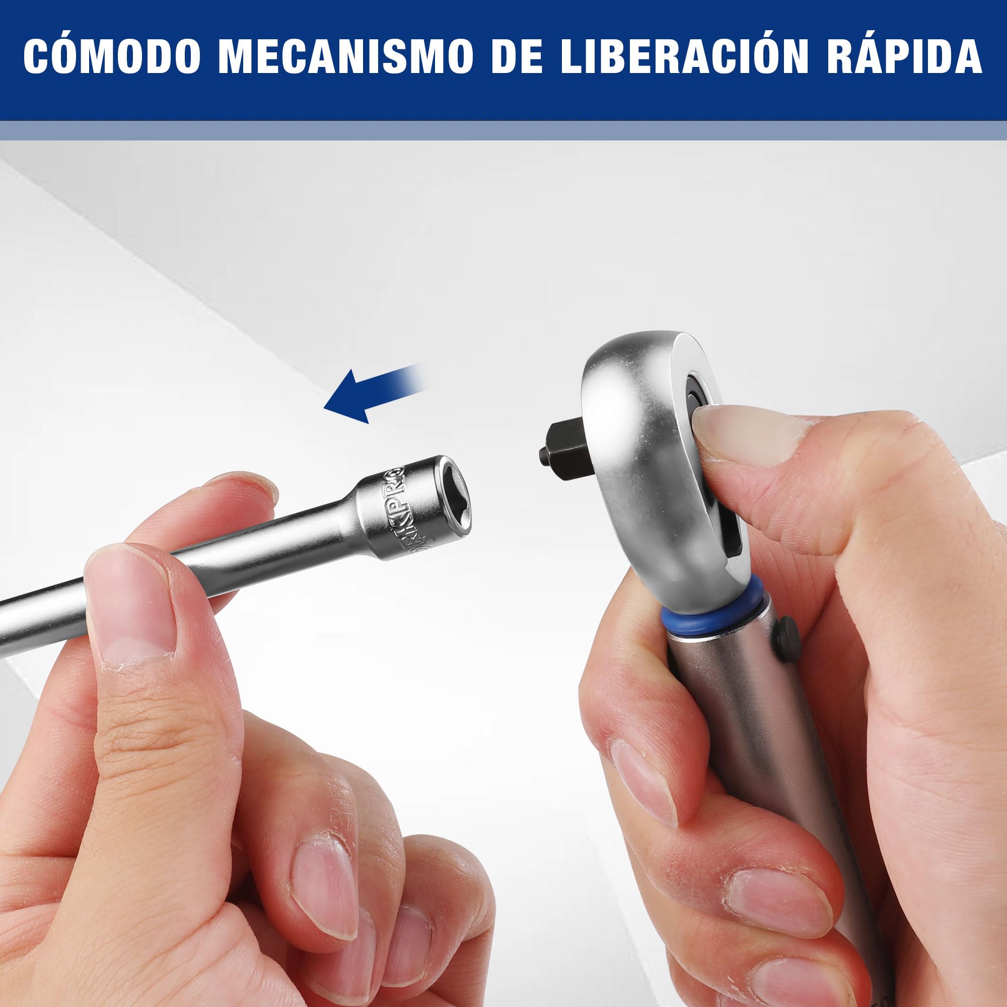 WORKPRO Llave Dinamométrica, 1/4", 2-26Nm, 14 Piezas | Precisión de ±3%, Carraca de 72 Dientes con Barra de Extensión para Bicicletas, Motos y Automóviles