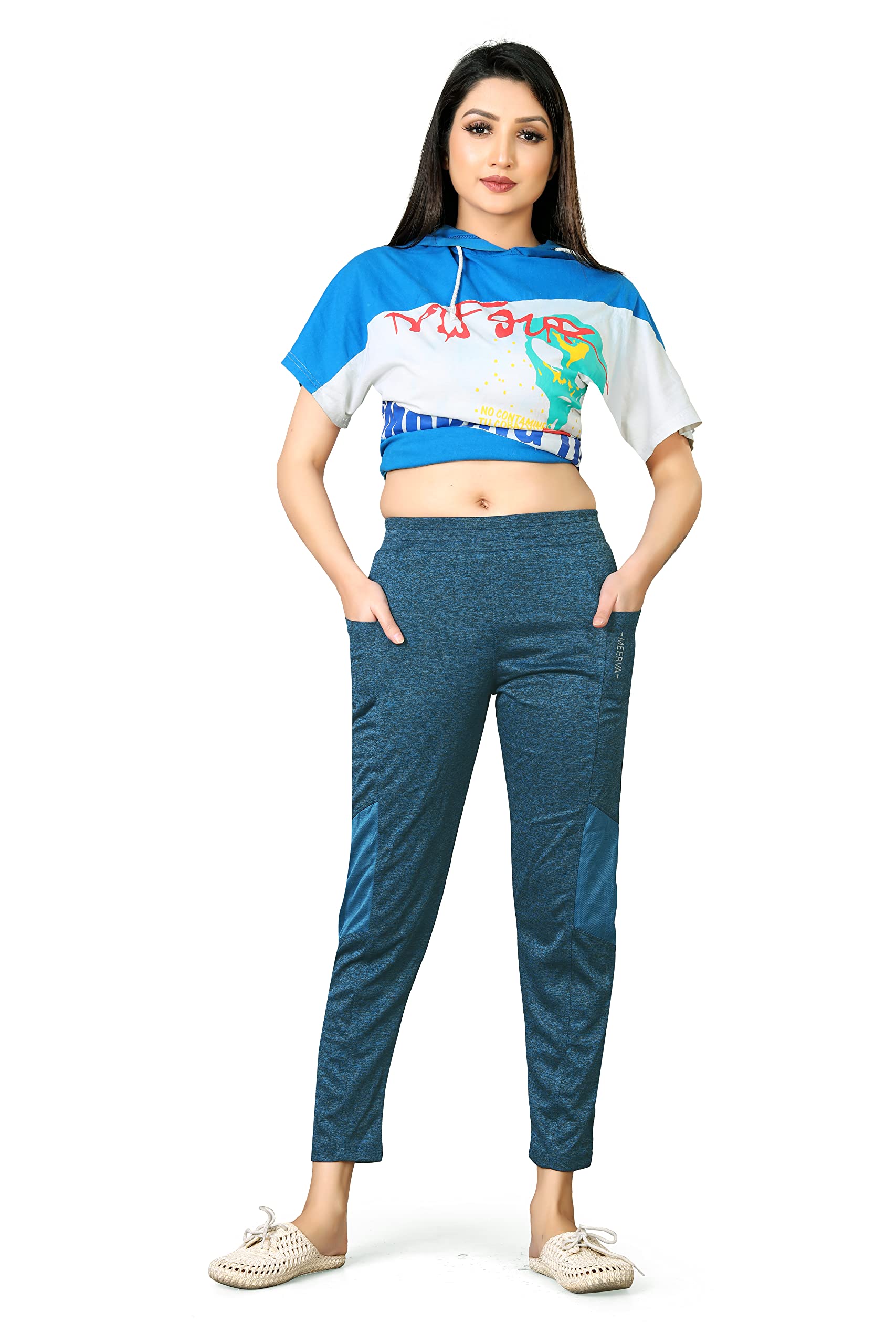 SELLPOINT Women's Regular Fit Polyester Track Pant for Regular, Gym and Sports (Pack of 1)