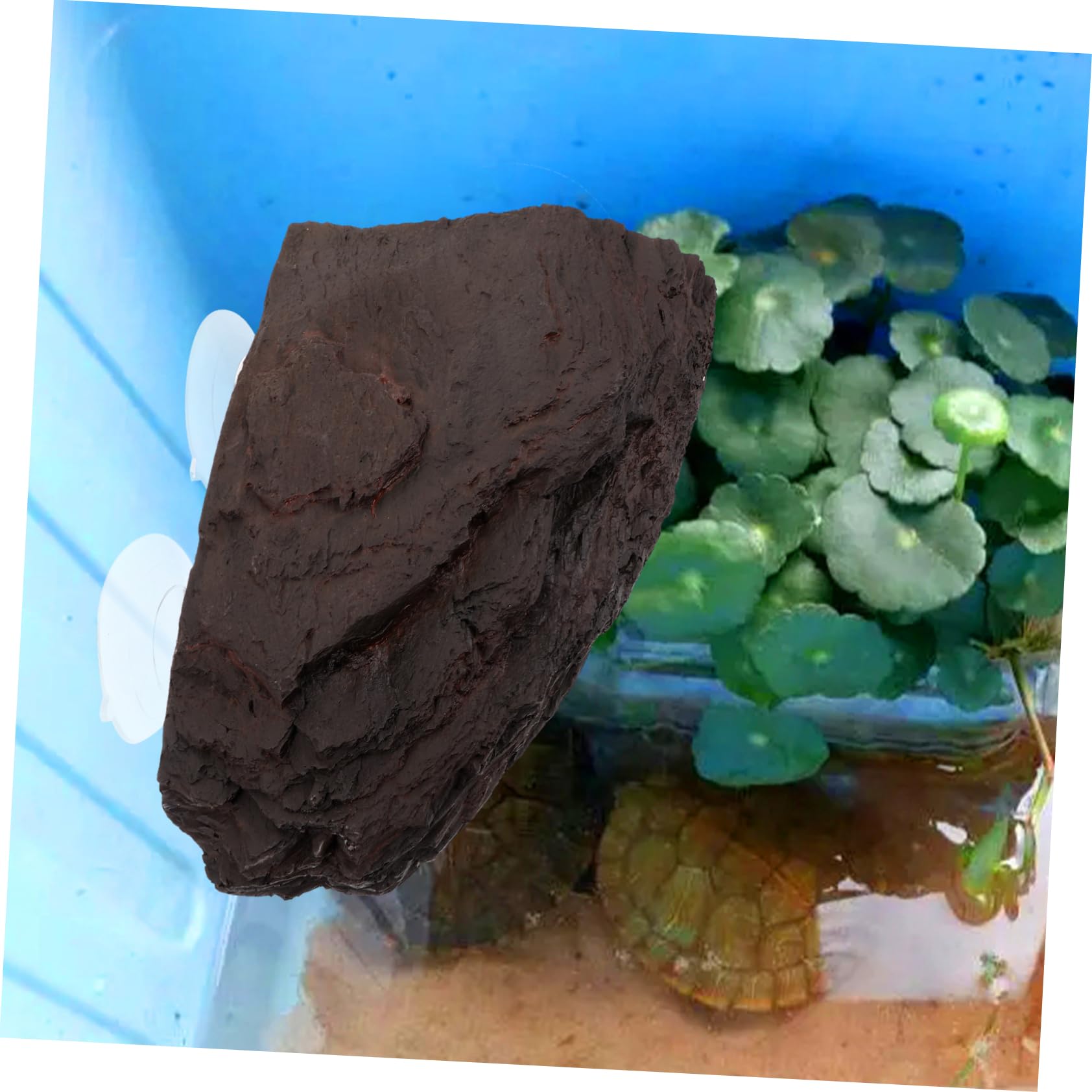TOYANDONA Piedra para Tomar El Sol De Resina Plataforma para Tortugas Decoración para Acuarios De Tortugas Plataforma Extragrande para Tomar El Sol Acuario