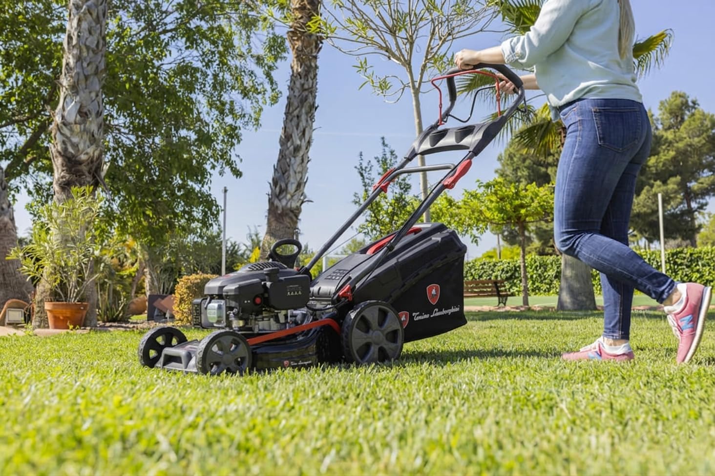 by Tonino Lamboghini GM - Cortacésped Gasolina Autopropulsado 46cm Mulching