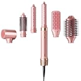 StyleVibe 6-in-1 Air Styler, Hair Dryer & Blow Dryer Brush with Auto Wrap Curl L/R, Fast Drying, Smooth Blowouts, Root-Lift Volume, No Heat Damage Frizz-Free Thermal Brush with Travel Bag