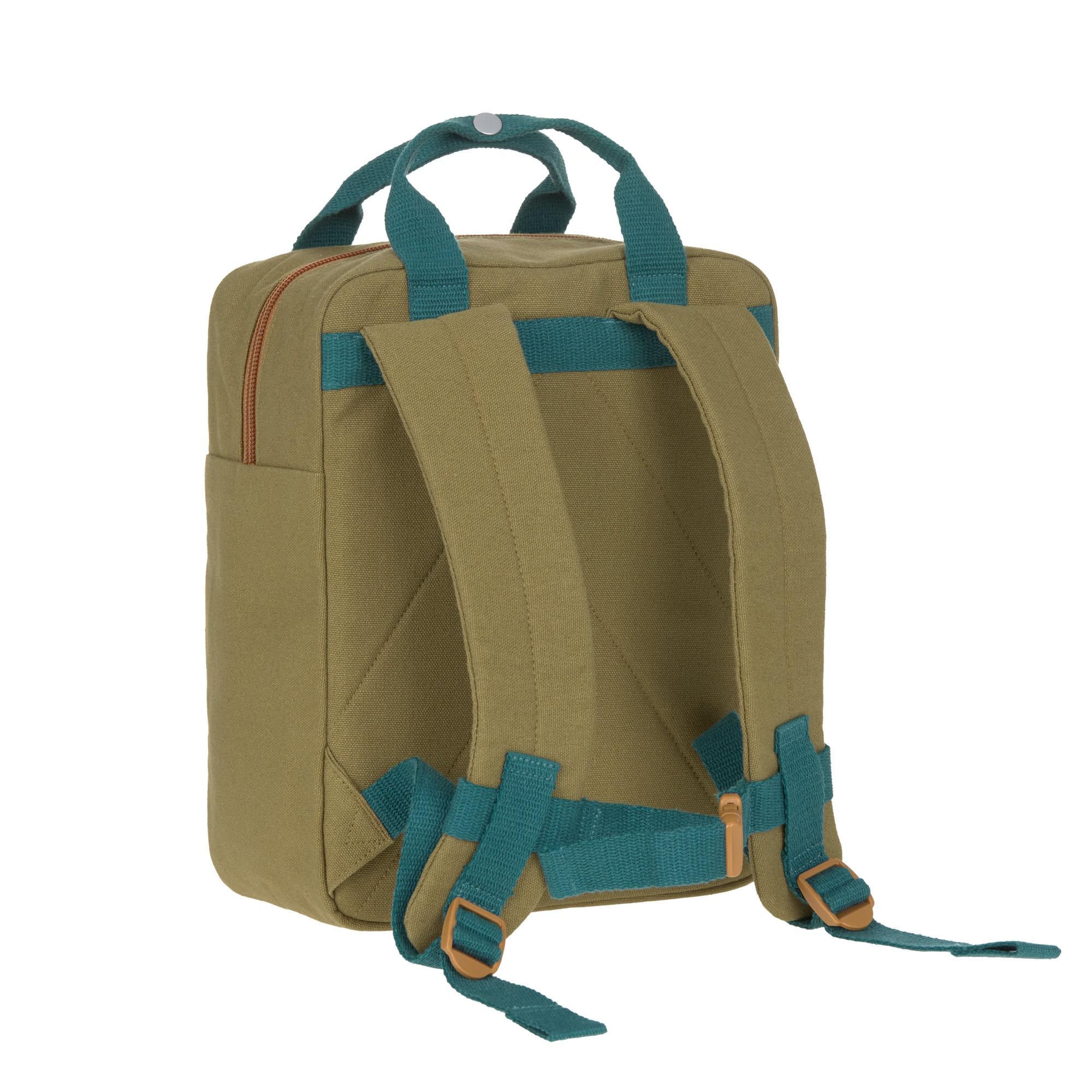 LÄSSIG Kindergartenrucksack mit Brustgurt wasserabweisend Little One & Me Square Backpack Small