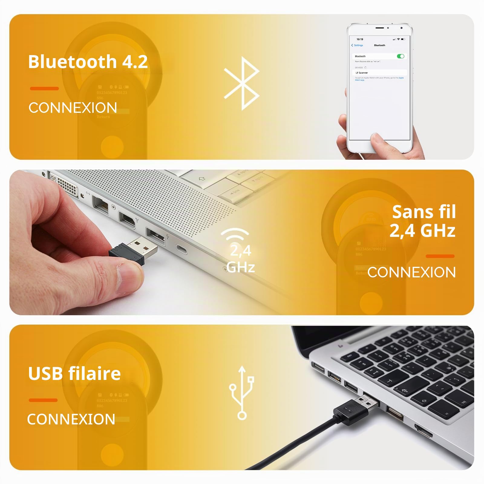NETUM Lecteur de Puces Bluetooth pour Animal Domestique, 3 en 1 sans Fil, Lecteur Universel de Micropuce pour Animaux avec Écran TFT de 1,44", Batterie Rechargeable de 1200 mAh, Stocke jusqu'à 20 000
