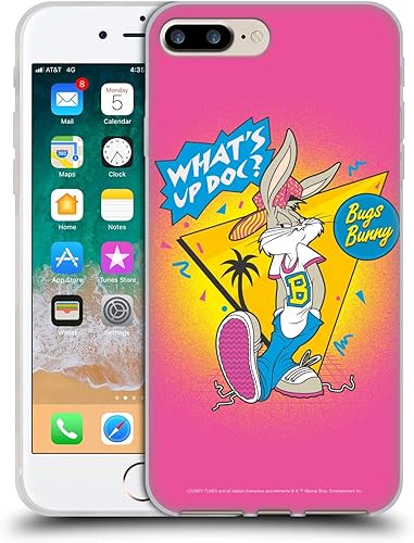 Miniatura 290 de Head Case Designs Funda de gel suave con licencia oficial de Looney Tunes Retro Bugs Bunny compatible con Apple iPhone 11 Pro Max Retro,Blanco y