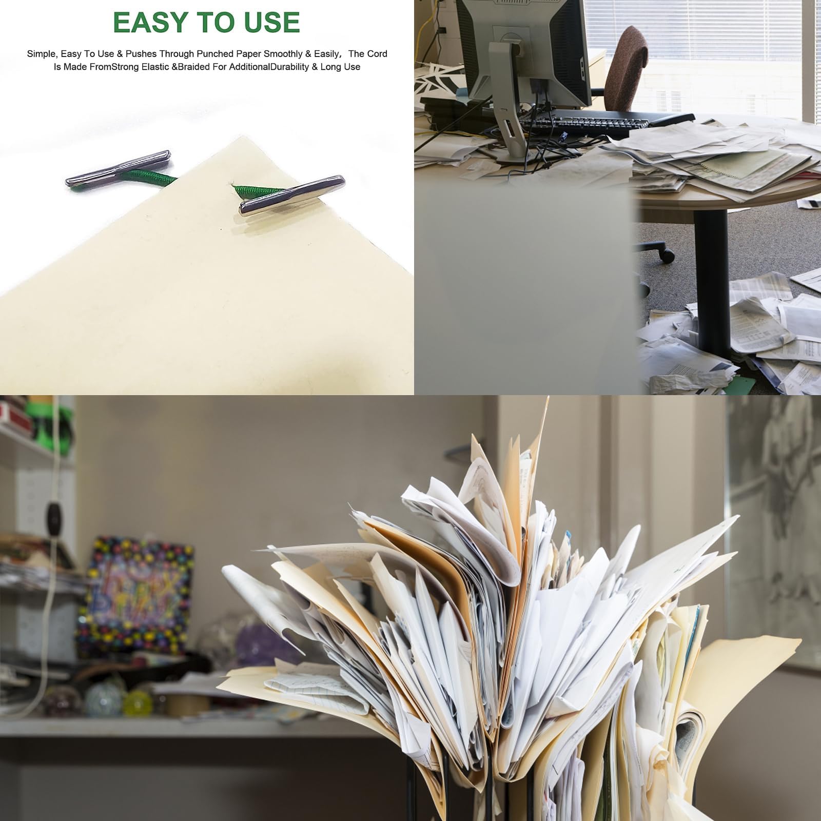 100Pcs Metal Treasury Tags, 45mm Treasury Tags Metal-Ended Stationary ...