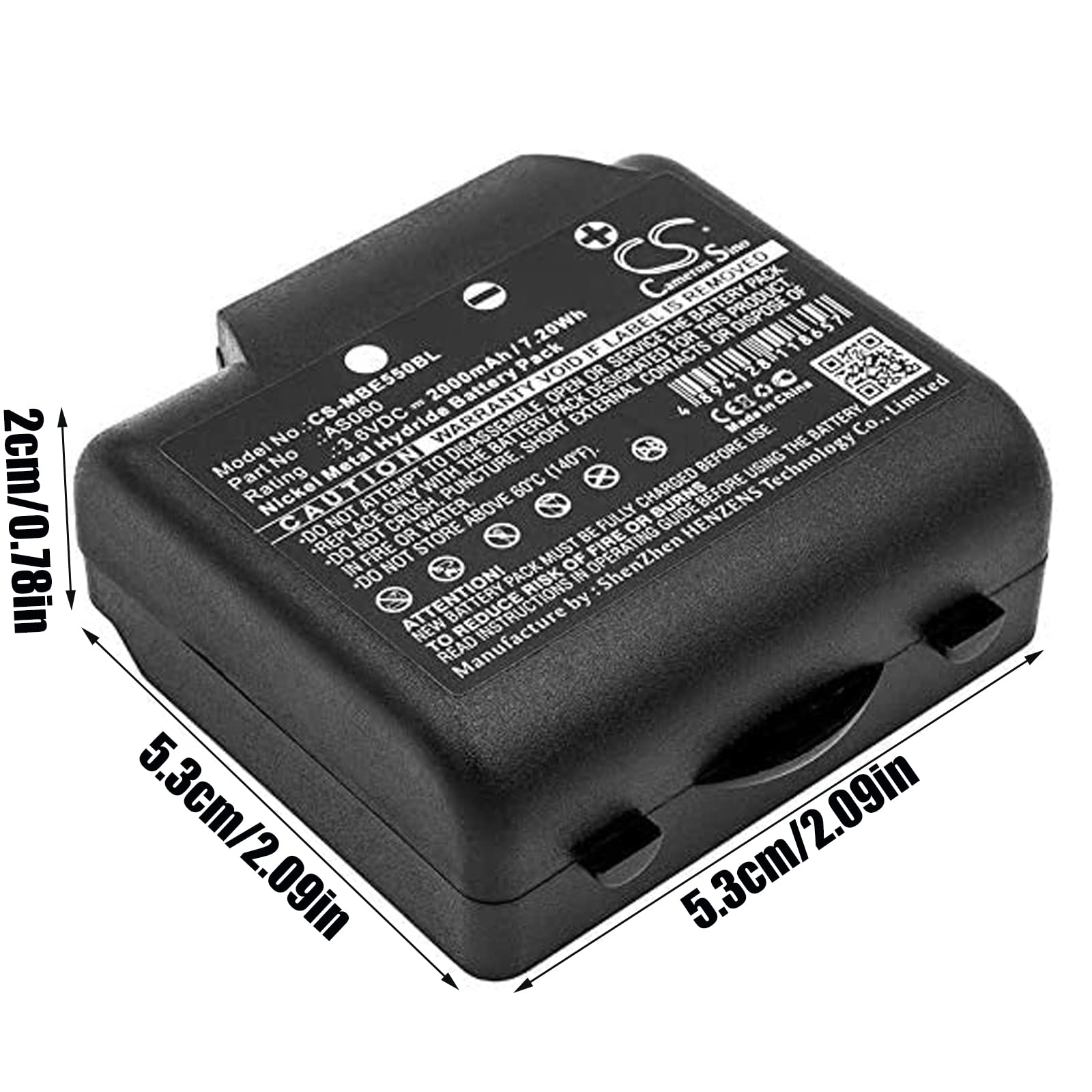 Batteria di ricambio 2000 mAh 7.20 Wh compatibile IMET BE3600 BE5500 M550 Ares Thor Zeus M550S Crane Remote Control
