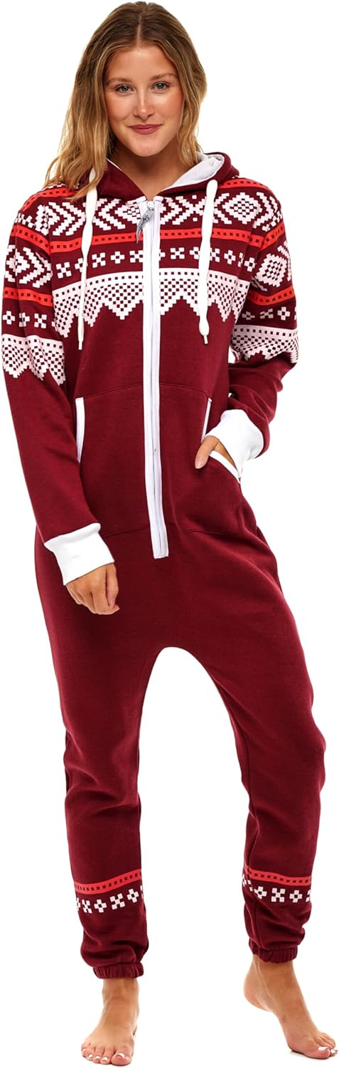 Skylinewears Adult Onesie for Women One Piece Pajama Ladies Jumpsuit Unisex Non Foot Playsuit - Image 5