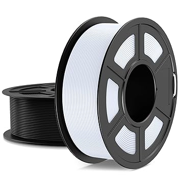 JAYO High Speed PLA Filament 1.75mm, Fast Printing with High Flow PLA 3D Printer Filament, Neatly Wound, Dimensional Accuracy +/- 0.02mm, 1.1KG Spool, 2 Pack, Black+White