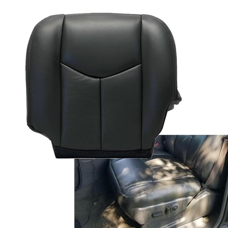 Capa para Banco Dianteiro do Motorista em Couro Sintético Cinza-Escuro AOUTTUOA para Chevrolet Silverado, Avalanche, Tahoe, Suburban, GMC Sierra e Yukon 2003 a 2006