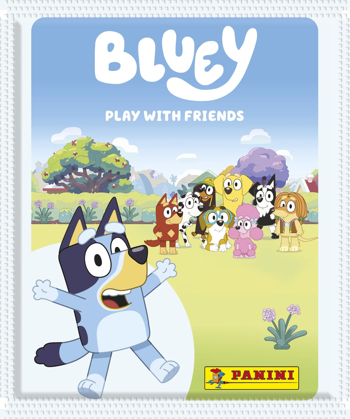 Panini BLUEY Blister 7 Pochettes - 35 Stickers Brillants Et Texturés | Collection Interactive Pour Enfants