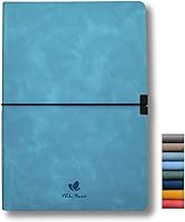 Vista 12 de Cuaderno de tapa blanda, cuadrícula de puntos/puntos, A5, 5.8 x 8.3 pulgadas, piel sintética de alta calidad, papel grueso cremoso, encuadernado