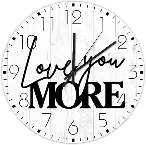 Miniatura 7 de Reloj de pared silencioso que funciona con pilas, sin tictac, reloj de pared para habitación familiar, dormitorio, sala de ejercicios, 15 pulgadas