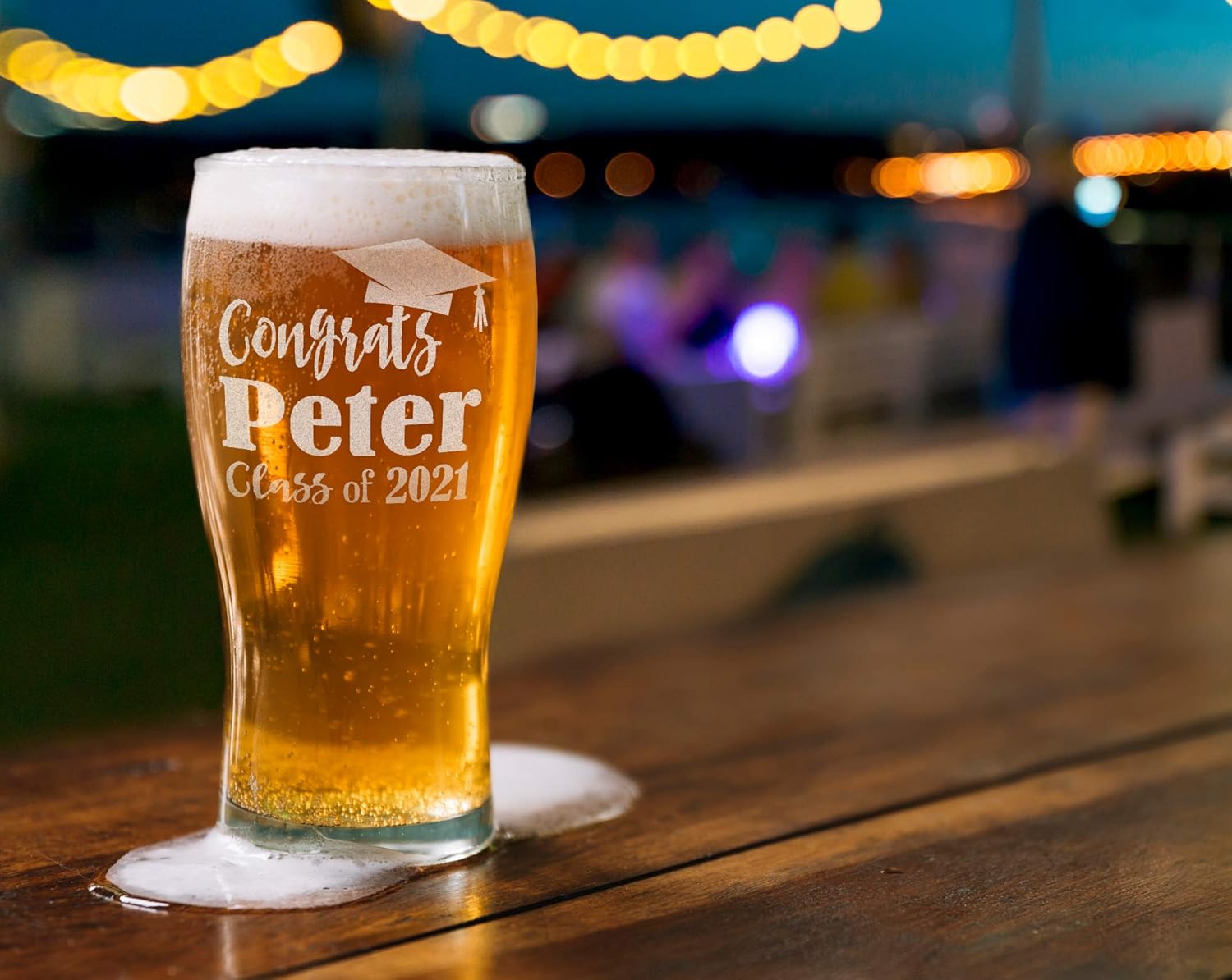 Custom-Engraved-Glasses-by-StockingFactory Graduation Personalized Stemless or Beer Class of 2021 Family Party Favors Man Cave Pub Style Grad Decorations for Women Men Wine