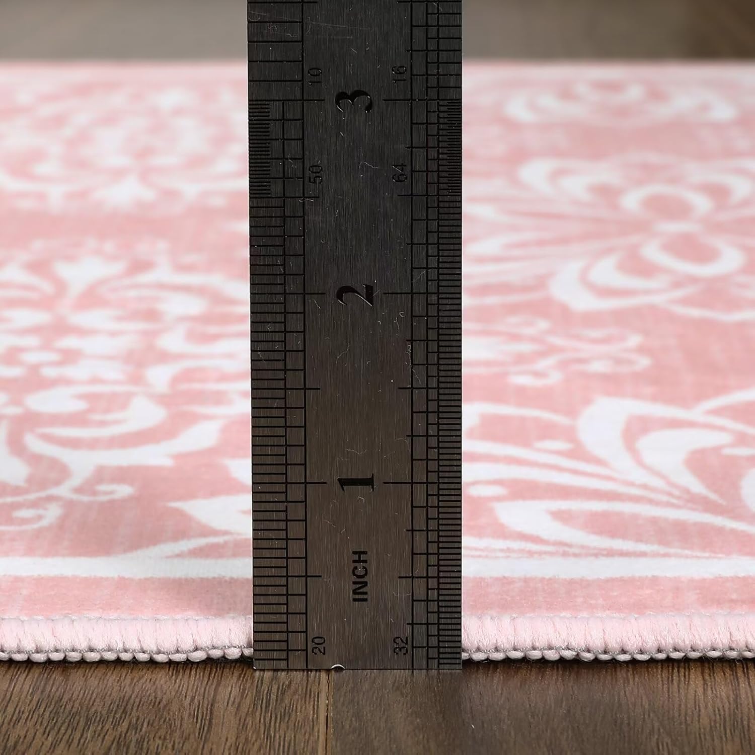 GAOMON 9x12 Area Rugs Large Machine Washable Rug Living Room Rugs Modern Floral Rugs for Bedroom Non Slip Soft Indoor Carpet Vintage Print Accent Rug Non Shedding Dining Room Office Throw Carpet Pink
