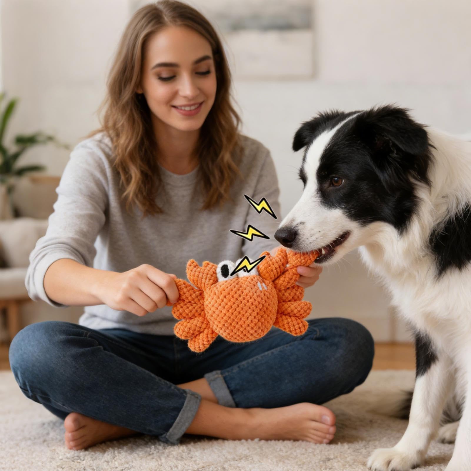 Generico Giocattoli Squeak per Cani Giochi da Masticare per Cuccioli e Cani | Giocattoli adatti a Cani che Mordono Aggressivamente Per Compleanno Natale Halloween di Riporto e Lancio