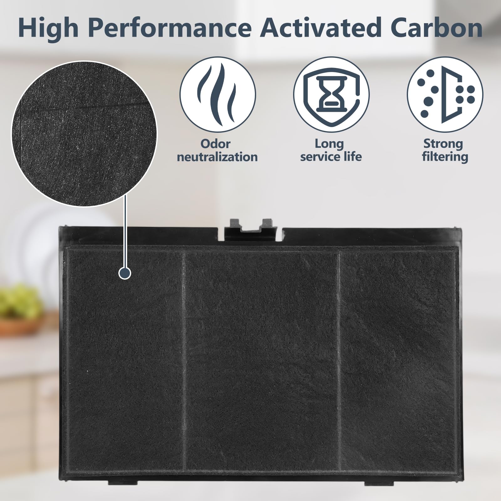 4 filtri ai carboni attivi per cappa aspirante Bosch DSZ4551