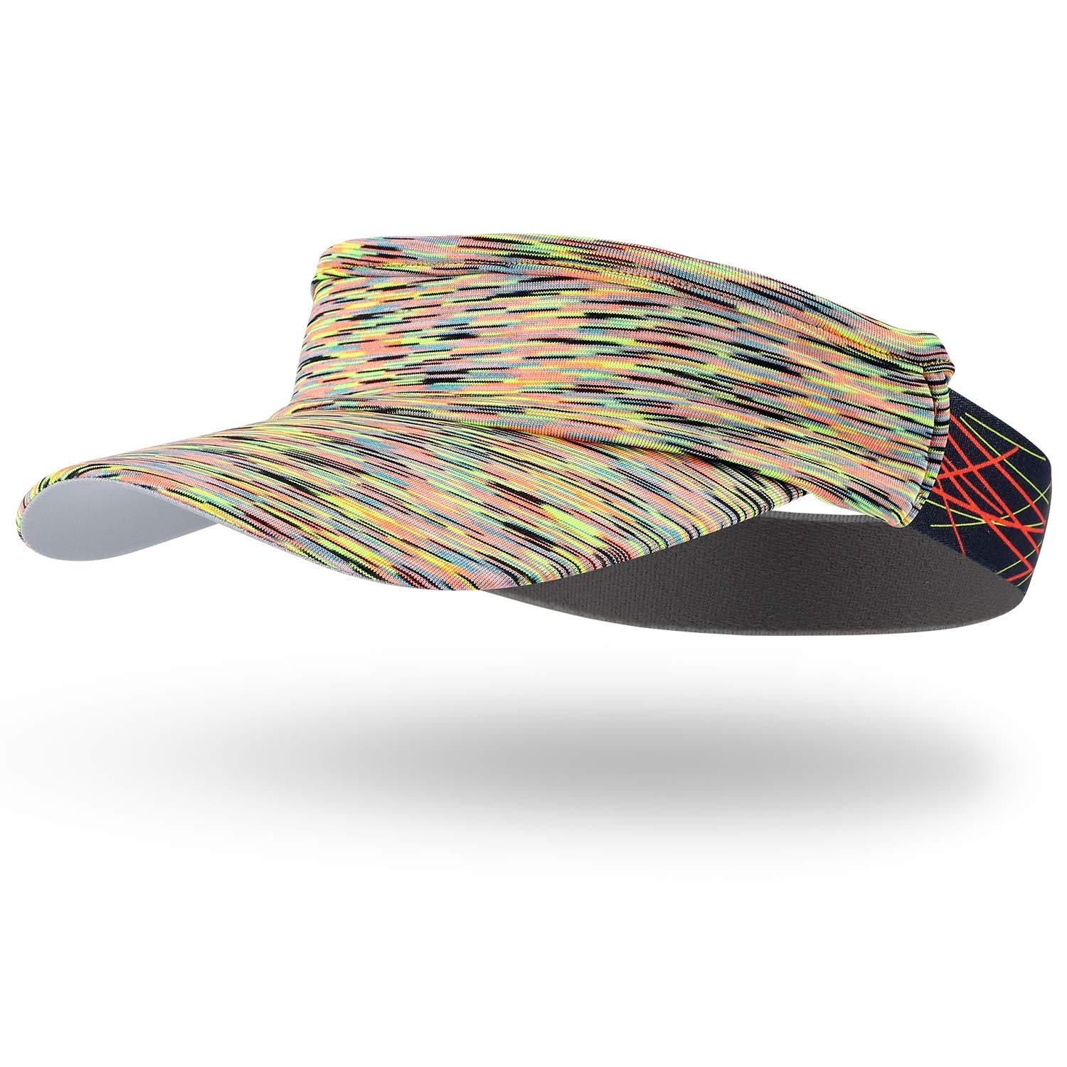 Arcweg Visor Elastisch Sonnenschild Mit Frottee Stirnband Tragbar Schweißaufnehmbar Sonnenhut Visor Hat Sport Cap Schirm für Tennis Running Golf Wandern