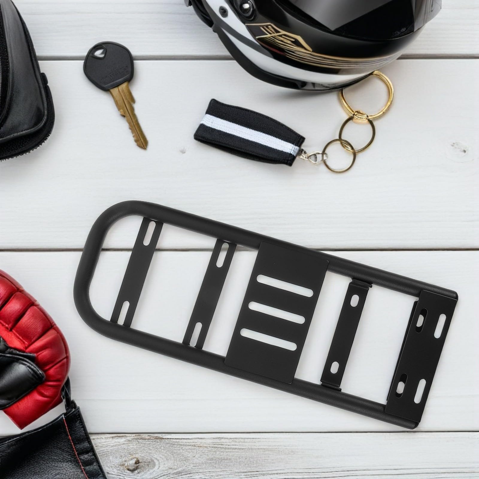 Support Arrière pour Ebike, Porte-Bagages Étendu en Fer, Structure Stable, Résistant à l’Usure, pour Transport de Cargaison et Voyages