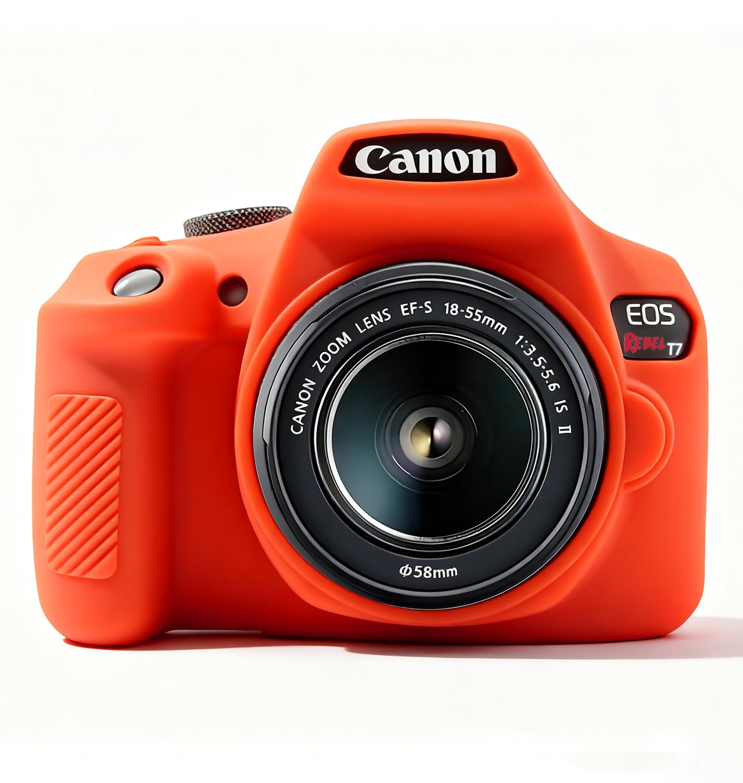 Frevyve Case for Canon EOS Rebel T7 Rebel T6 Camera, Soft Silicone Rubber Protective Camera Case Cover Accessories, Lightweight, Anti-Scratch with Button Marking for EOS Rebel T7 T6 (Red)