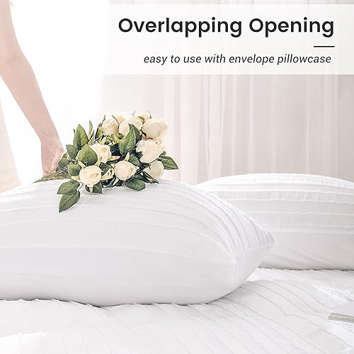 Miniatura 7 de NEXHOME PRO Funda de edredón tamaño matrimonial, juego de funda de edredón bohemio de 3 piezas, color blanco, juego de funda de edredón de
