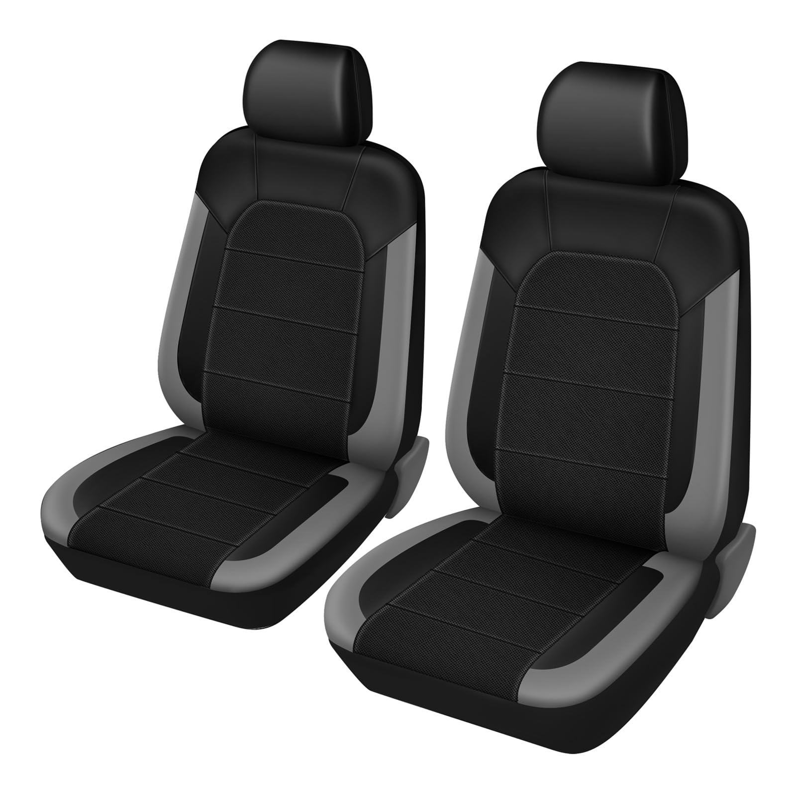 BAIEN 2pcs Car Seat Covers for Haval H2 (2015-2022), Front Seat Covers Comfortable Breathable Cushion Protectors Interior Accessories,Grey