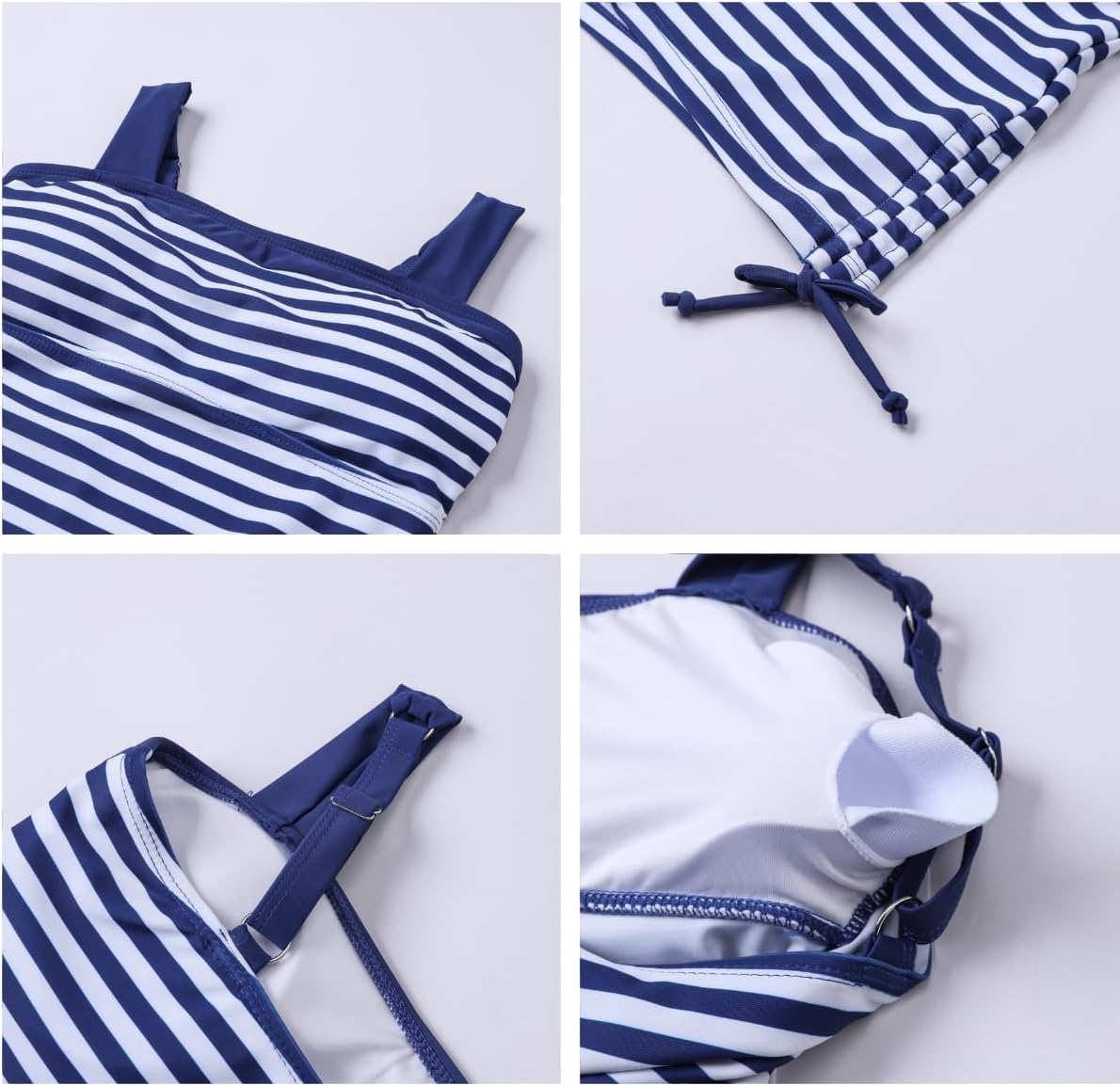 Girl Swimsuit Two Piece Bathing Suit Adjustable Straps Swim Dress Girls' Swimswear Size 10-17