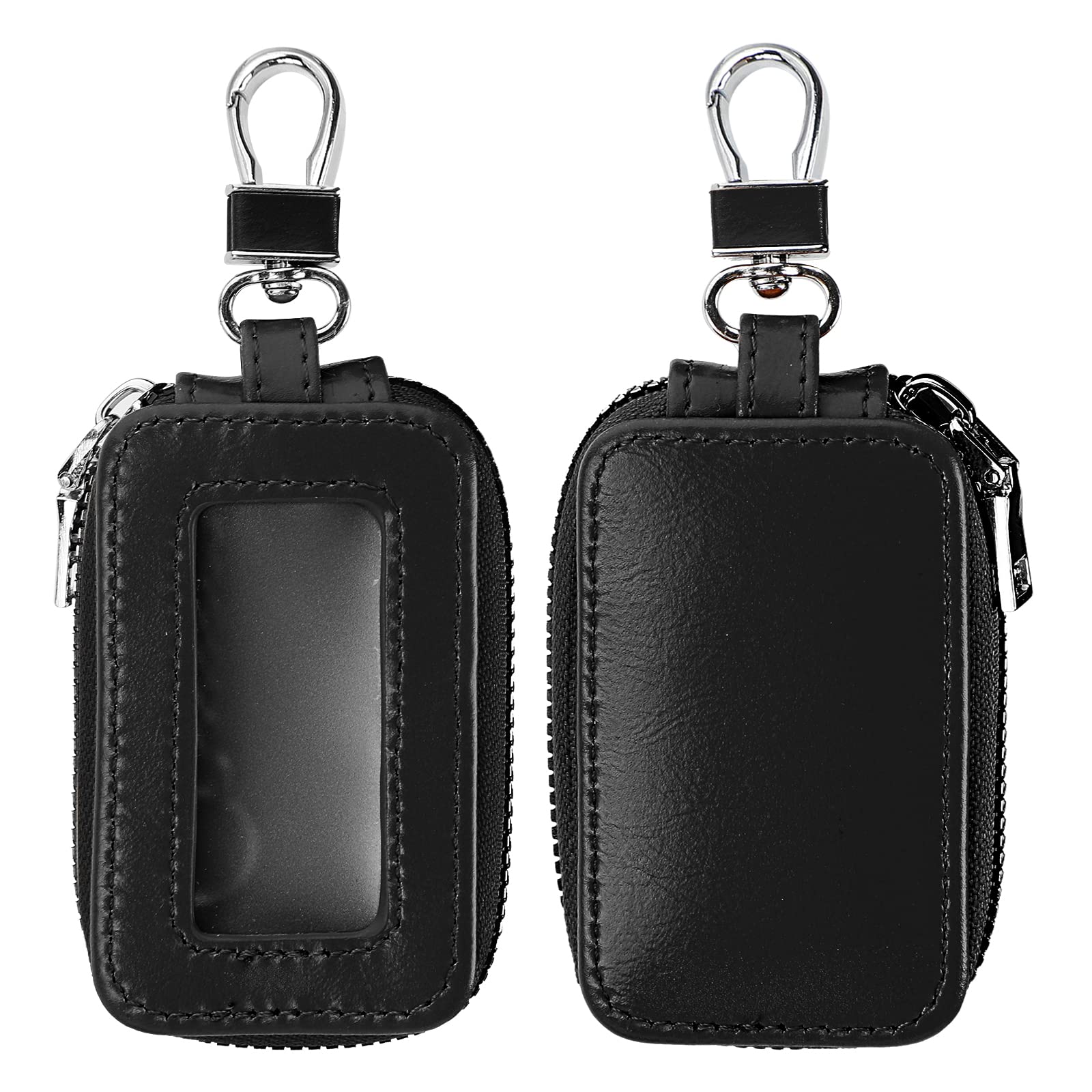 2 Pieces Leather Car Key Chain Case Holder Car Key Case Key Fob Protector Car Key Fob Cover Case