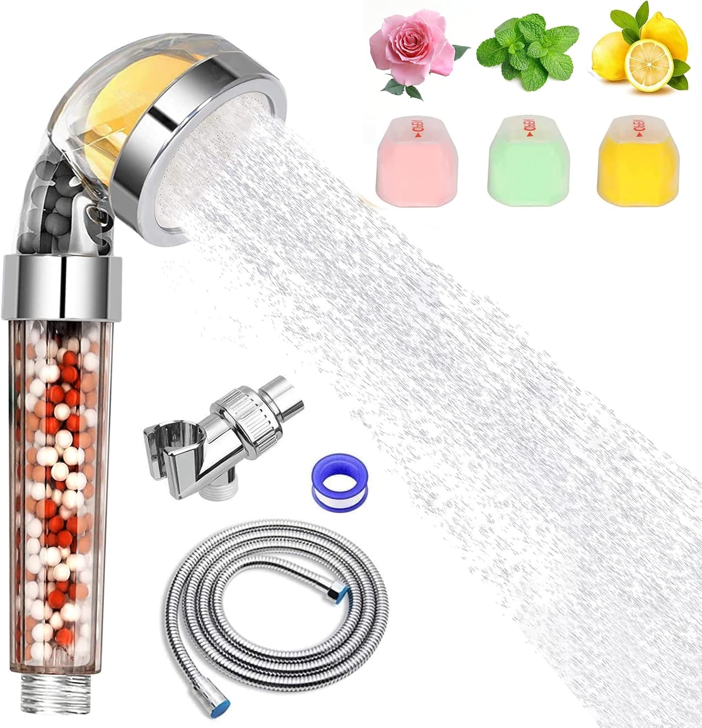 Shower Head Filter Vitamin C High Pressure Handheld Sprayer Showheads