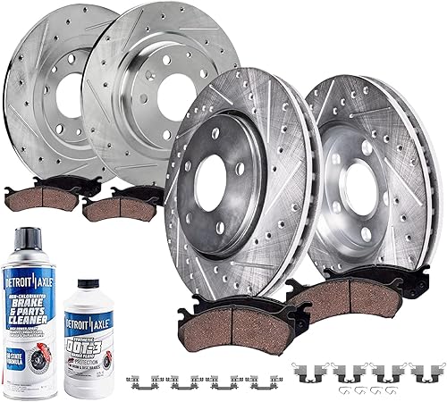Miniatura 40 de Detroit Axle - Kit de freno trasero para Chevy GMC Silverado Sierra Suburban 1500 Yukon Tahoe Avalanche Cadillac Escalade Pinza de freno de disco