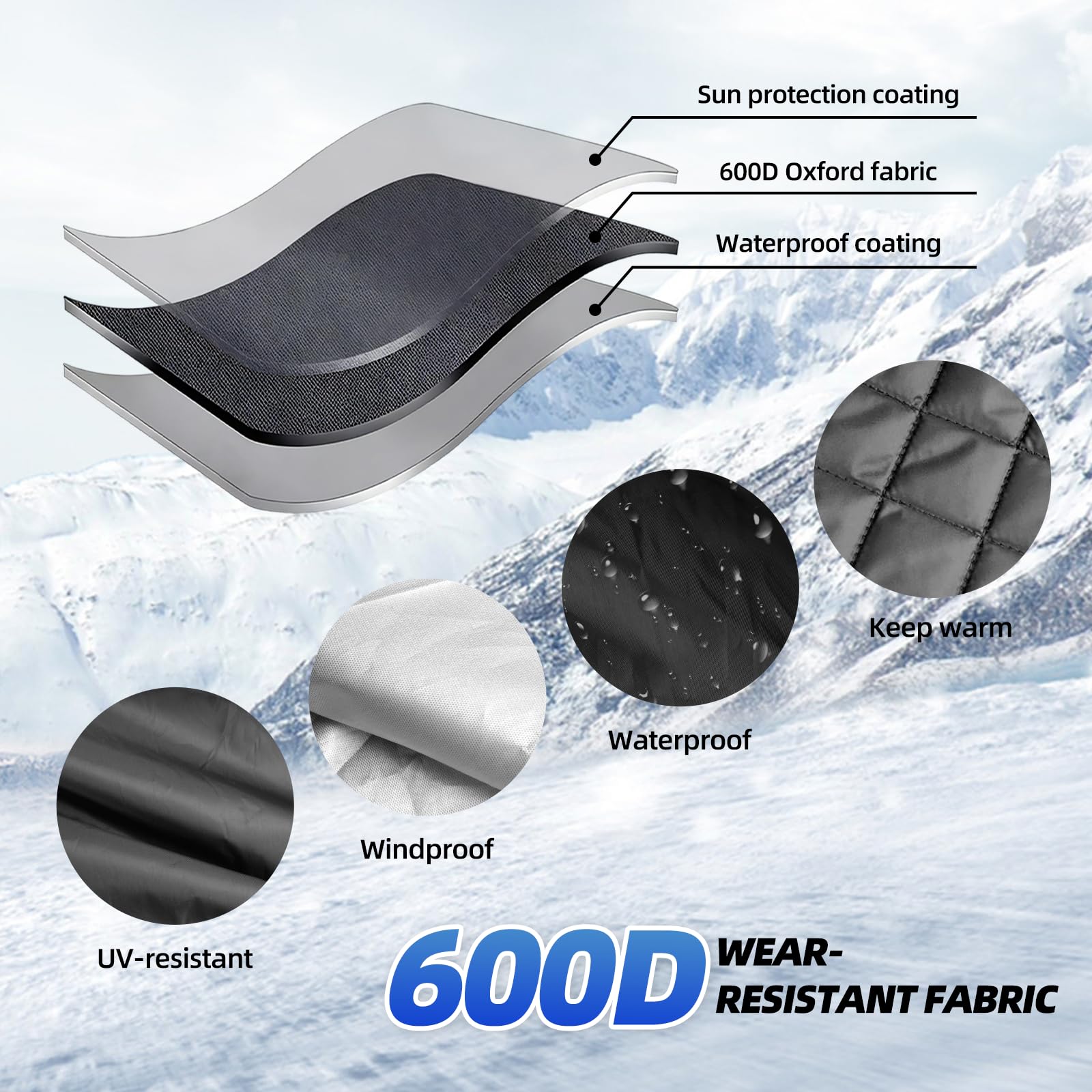 LPZMPZ Protection des jambes pour scooter et moto - Protection contre la pluie - Couverture pour scooter - Protection contre l'humidité - Jambières de moto