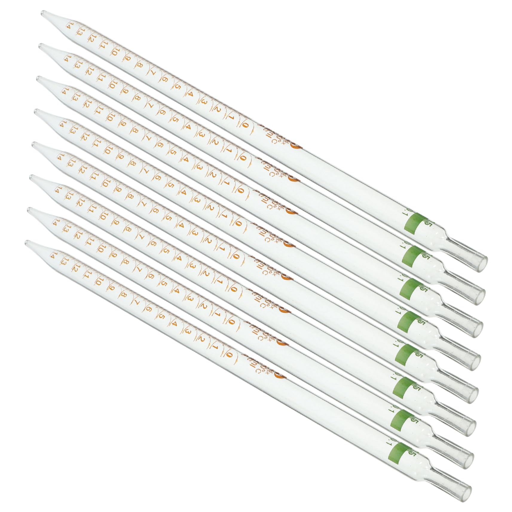 Zerodeko 20pièces Compte-gouttes Verre Pipettes Graduées à Embout Droit Outil De Laboratoire