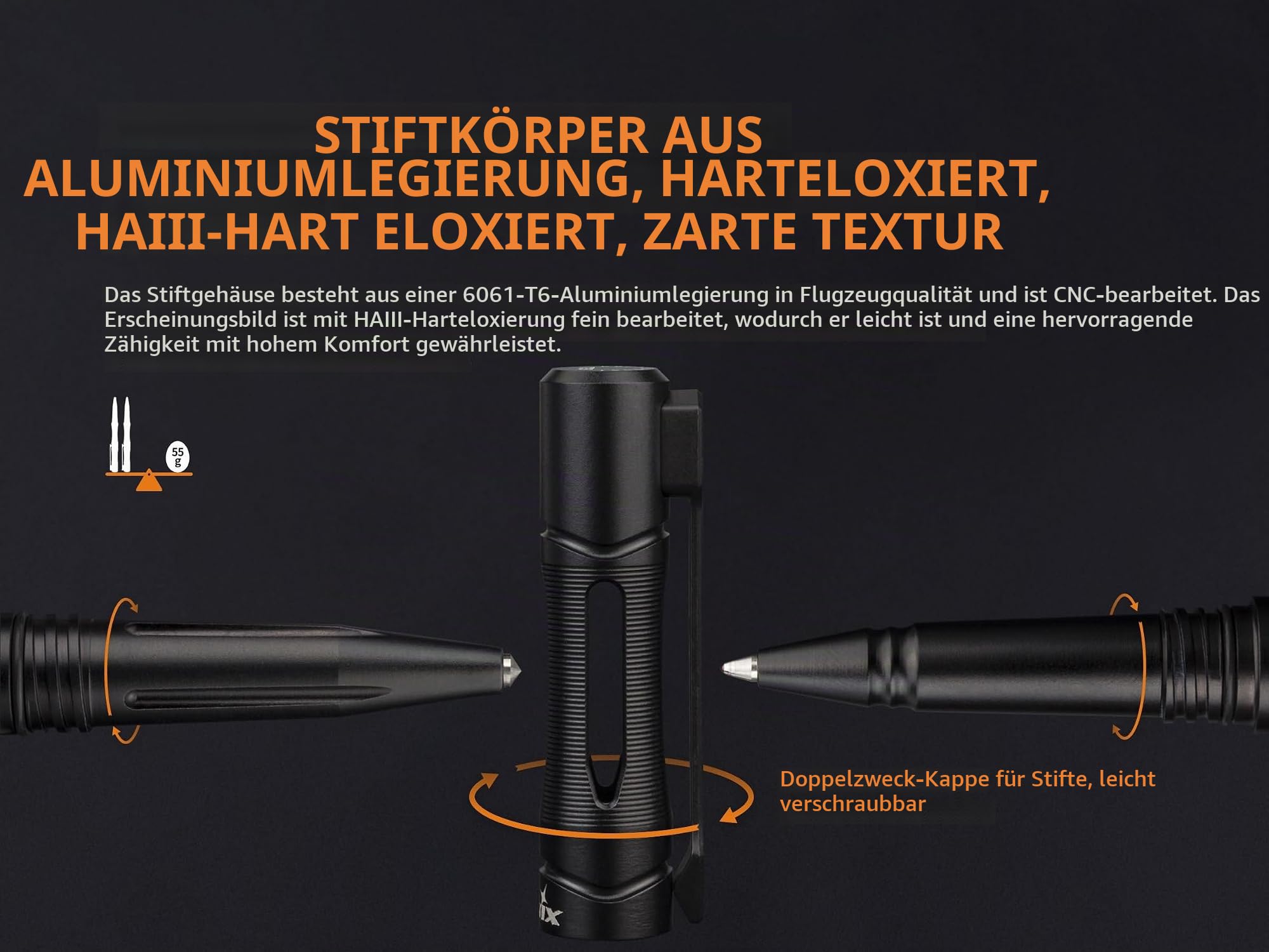 Fenix TK20R V2.0 LED Taktische Taschenlampe Set mit T5,3000 Lumen Extrem Hell,USB-C Wiederaufladbar,475M,IP68 Wasserdicht Aufladbar Lampe,Stroboskop,EDC Tragbare Outdoor Camping Survival Jagd Angeln