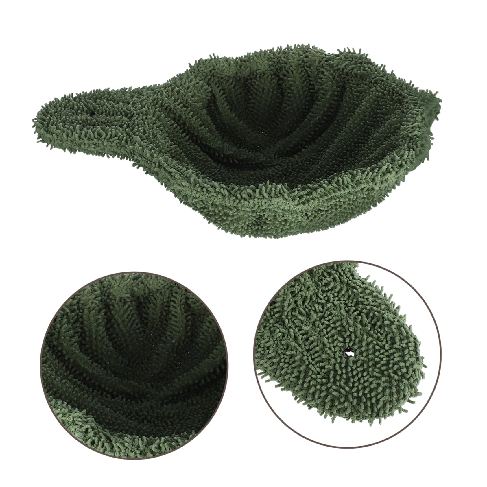 WOONEKY Nido Sospeso per Gatti da Interno in Flanella Verde Struttura in Acciaio, Amaca Elegante Multifunzionale Facile da Installare per Grandi Felini
