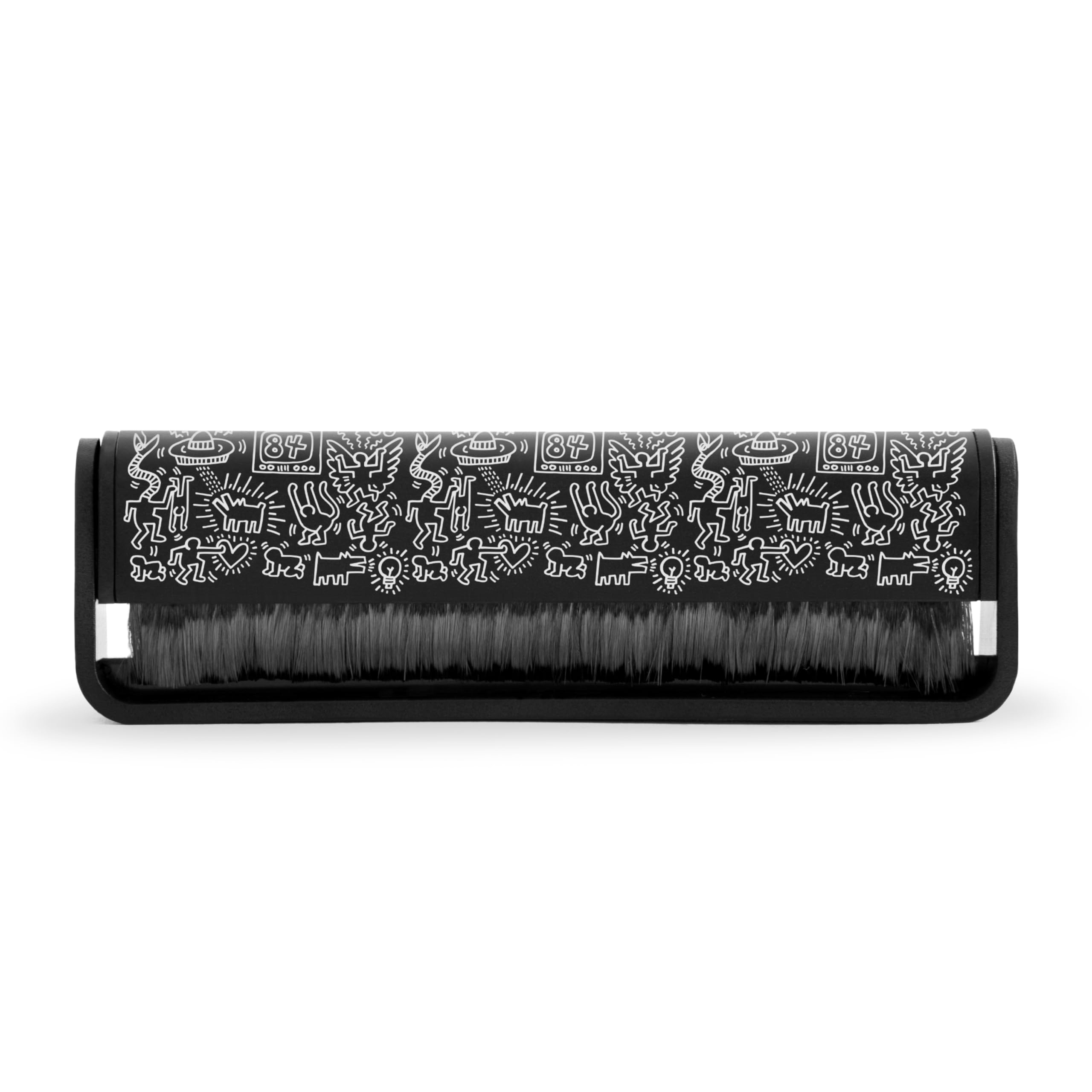 am Record Cleaner Brush with Anti-Static Carbon Fibre Bristles for Vinyl Records and Turntables, Keith Haring