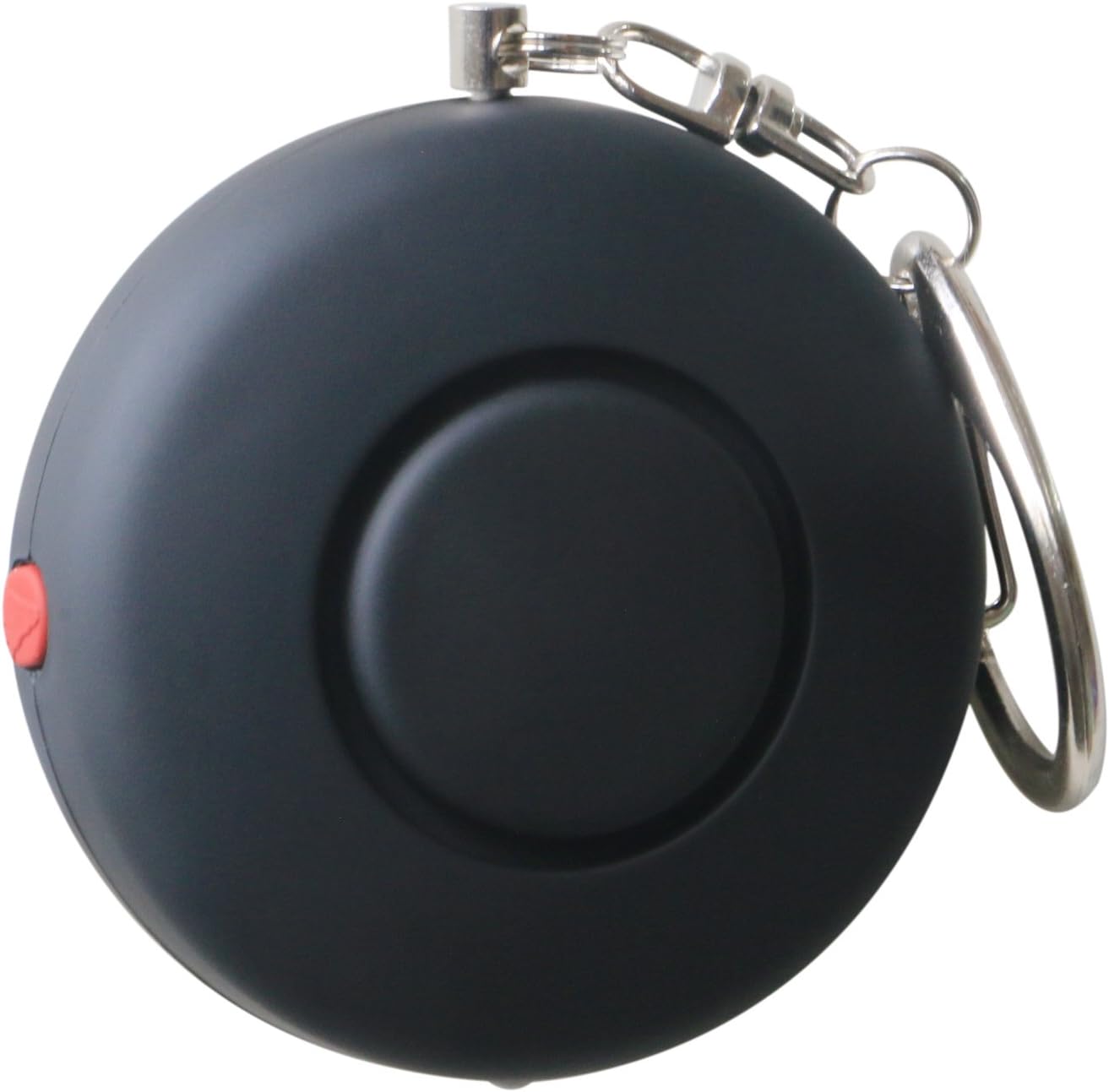 SYCOTEK Personal Alarm Personal Security Alarm Panic Alarm, Keychain Personal alarms for Women with LED Light, Cells Included, Black, One