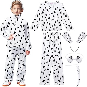 Dalmatian Costume for Kids 100 Days of School Dalmatian Costume Outfit Clothes for Boys and Girls